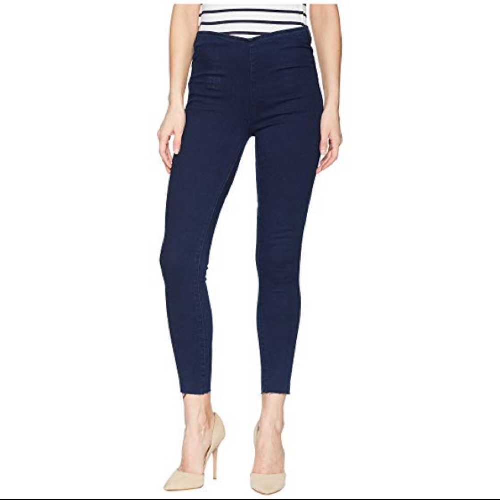 NWOT Free People Dark Wash Easy Goes it Jeans